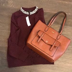 Ann Taylor Beaded Cardigan - NEW